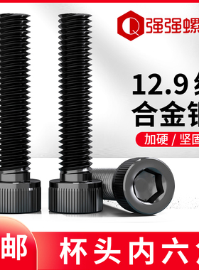 12.9级内六角螺丝/高强度杯头内六角 内6角M2M2.5M3M4M5M6M8M10*