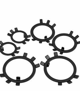 国标GB858止退垫圈六爪垫圈王八挡圈垫片圆螺母用止动垫圈M10-300