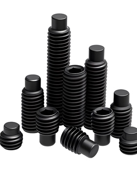 12.9级凸端紧定螺丝内六角圆柱端机米螺钉GB79无头顶丝m3m5m6m16