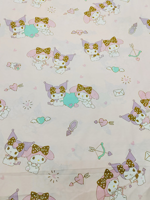 全棉卡通my melody美乐蒂床单 公主女孩粉玉色可订做床上用品