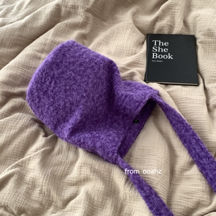 绒绒毛黄果树水桶包 大容量单肩斜挎背包 百搭学生上课包通勤布包