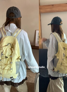 ooahz自制~夏塔徒步·韩国面料远足登山包 大容量尼龙刺绣双肩包