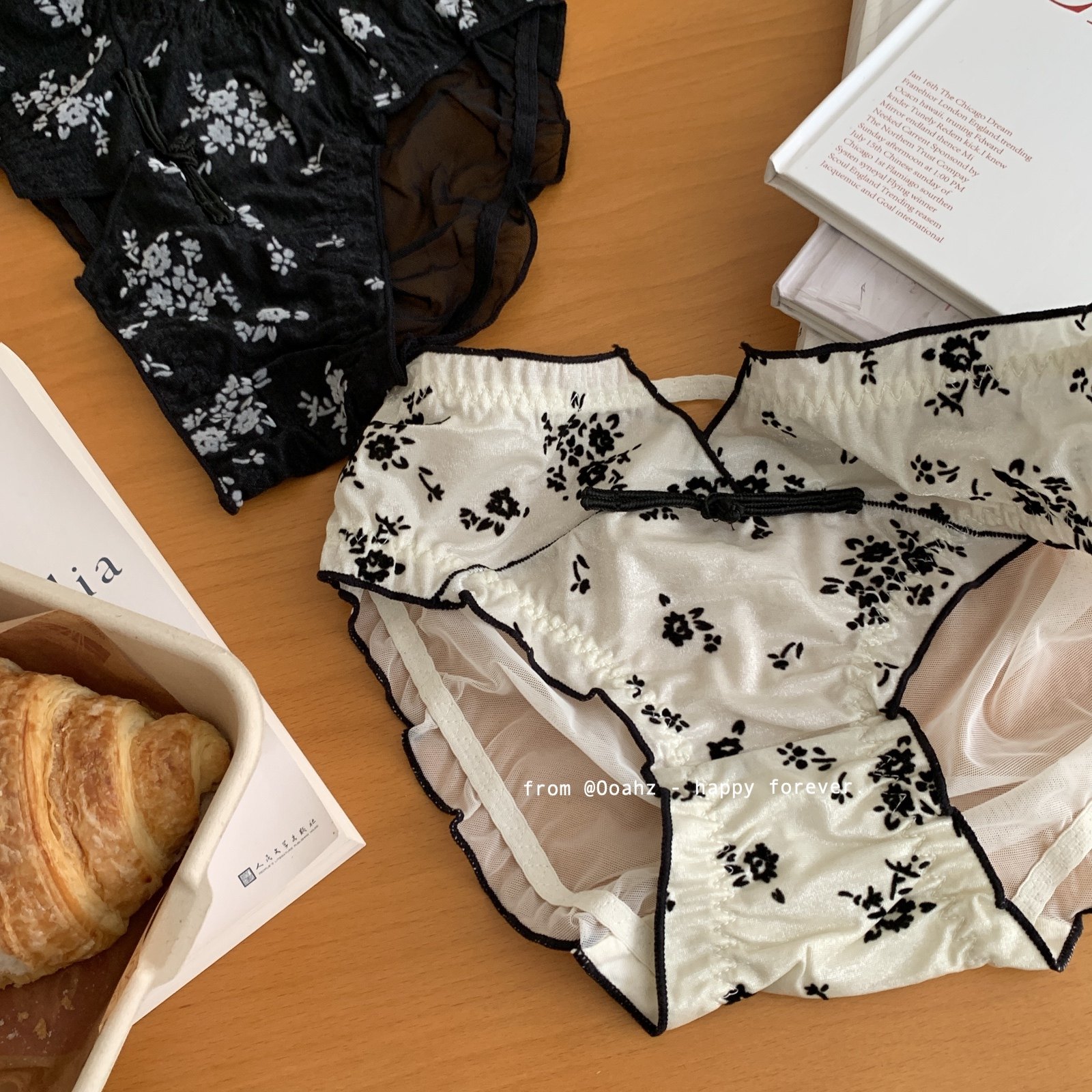 "再相遇"国风复古可爱碎花油墨感内裤 微透视性感低腰女ins三角裤,女士内衣/男士内衣/家居服,女三角裤,淘宝优惠券,粉丝福利购,淘宝优惠卷