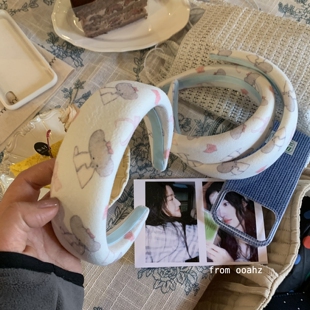 可爱蓝色小象发箍~韩系海绵高颅顶头箍 甜美少女百搭新款发卡发饰