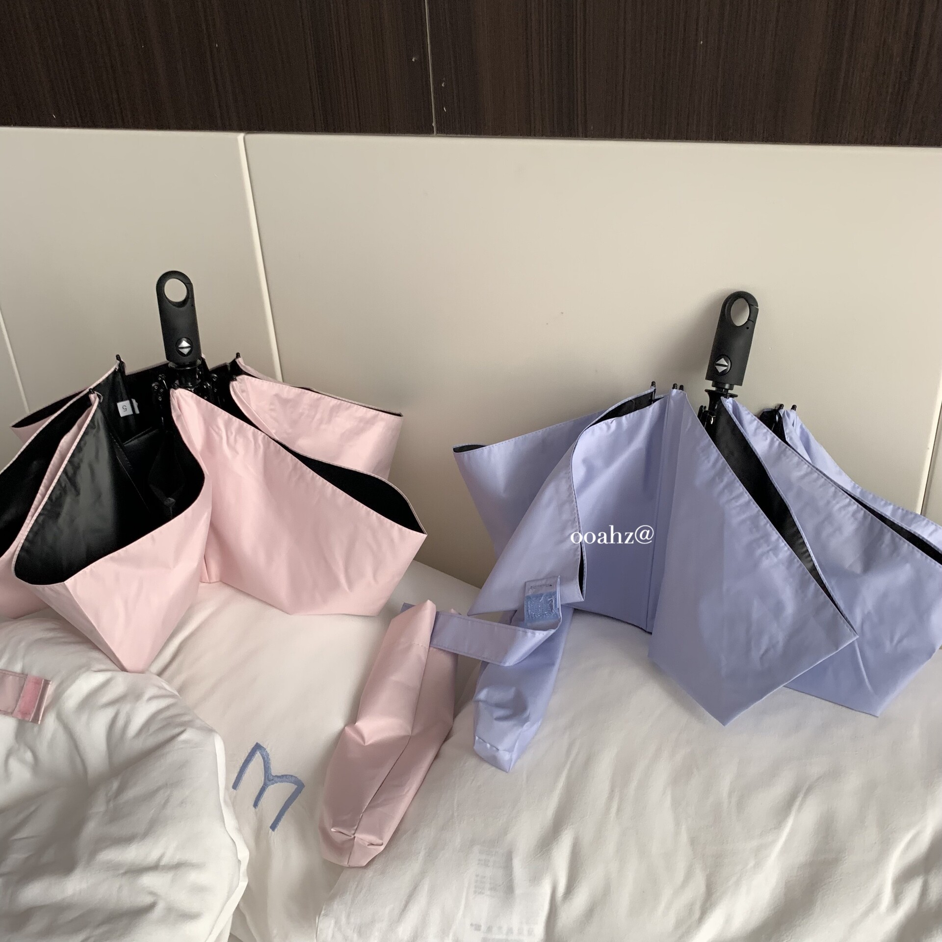 "只有200g"超轻少女系全自动雨伞 高防晒带挂钩便携车载ins遮阳伞