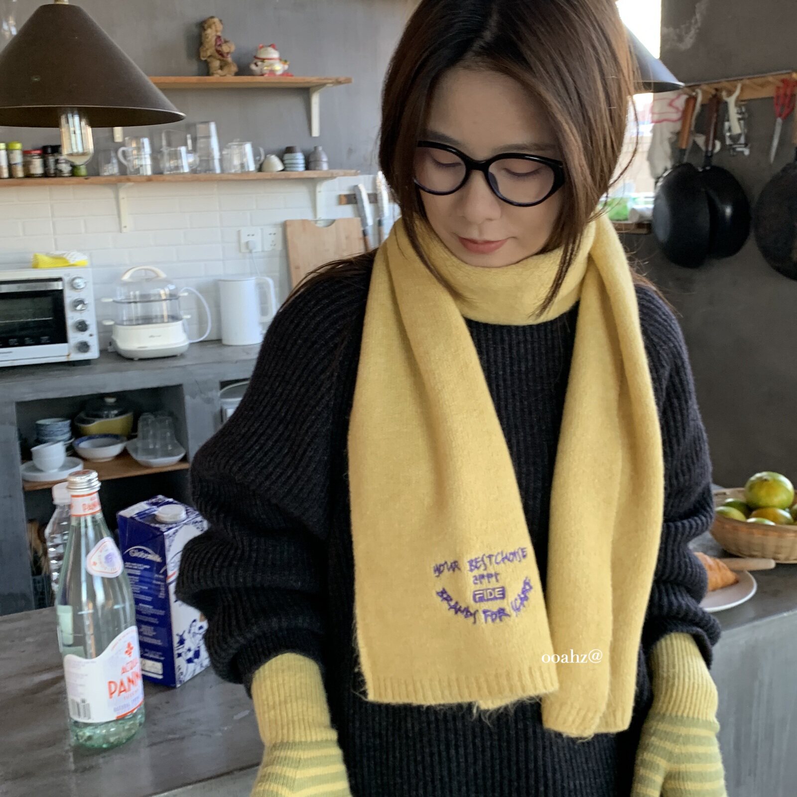 奶黄波点吨吨超大保温杯
