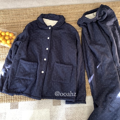 村口情报站~实穿小棉袄睡衣家居服套装 冬季加厚纯棉加绒棉服棉裤