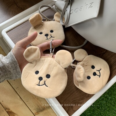 桑稚同款歪嘴小熊零钱包