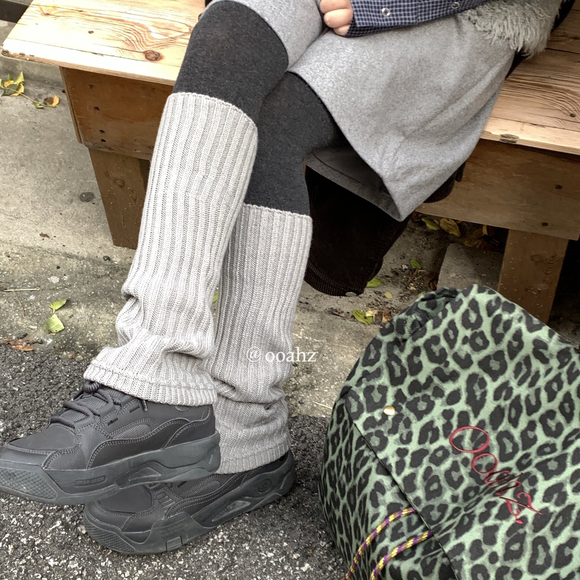秋冬瘦配~MIU系袜套显瘦腿套保暖针织小腿袜子女防滑堆堆长袜