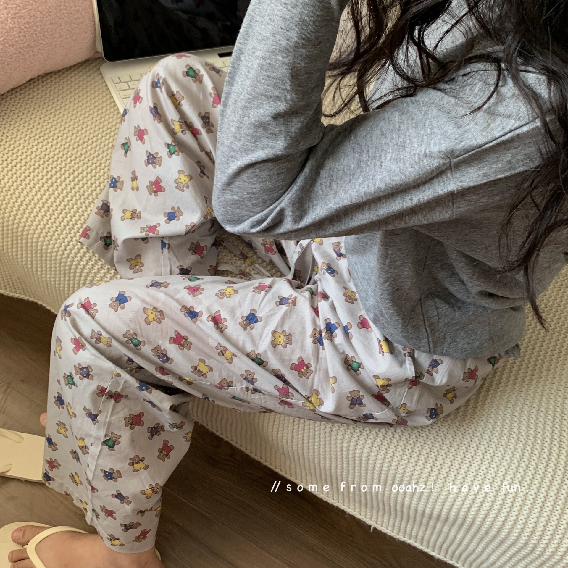 软糖小熊韩版可爱家居服套装