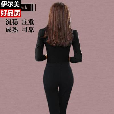 红色黑色衬衫女长袖纯色