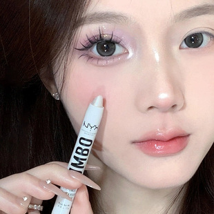 保税 NYX逆色多合一眼影棒高光笔卧蚕笔璀璨银珠光白5g提亮 新款