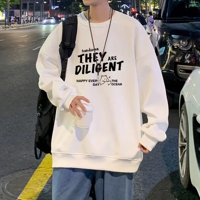 纯棉卫衣男款2025新款秋冬港风