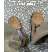 豆豆深口单鞋 复古牛皮厚底加绒乐福鞋 女冬外穿2025年保暖毛毛棉鞋