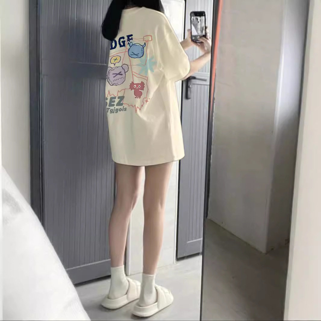 胖mm200斤纯棉宽松短袖t恤女半袖2023夏装新款大版oversize上衣