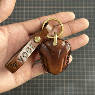 300R复古定制牛皮钥匙套扣包 CU250 适用于无极摩托车CU525 CU625