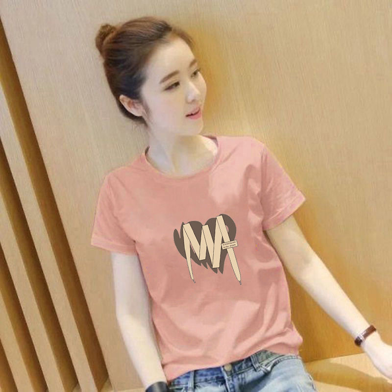 奢华大牌纯棉时尚百搭休闲短袖女