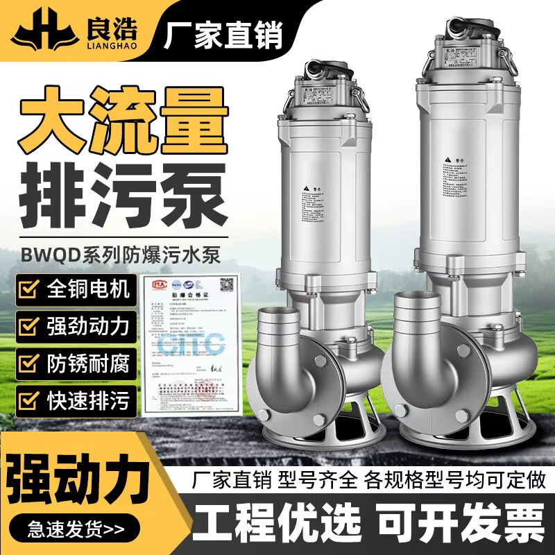 全304不锈钢防爆污水泵