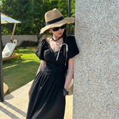 精细拉菲草手工编制爵士帽凉快透气高级感礼帽男士 女士百搭款 草帽