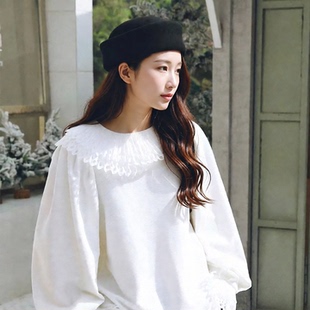 秋冬天赫本风羊毛呢盆帽女高档空姐贝雷帽子法式复古小礼帽药盒帽