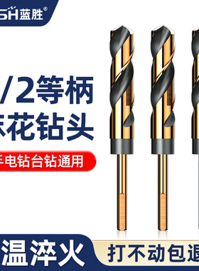 蓝胜小柄麻花钻头大全高硬度手电钻铁打孔不锈钢专用合金等柄转头