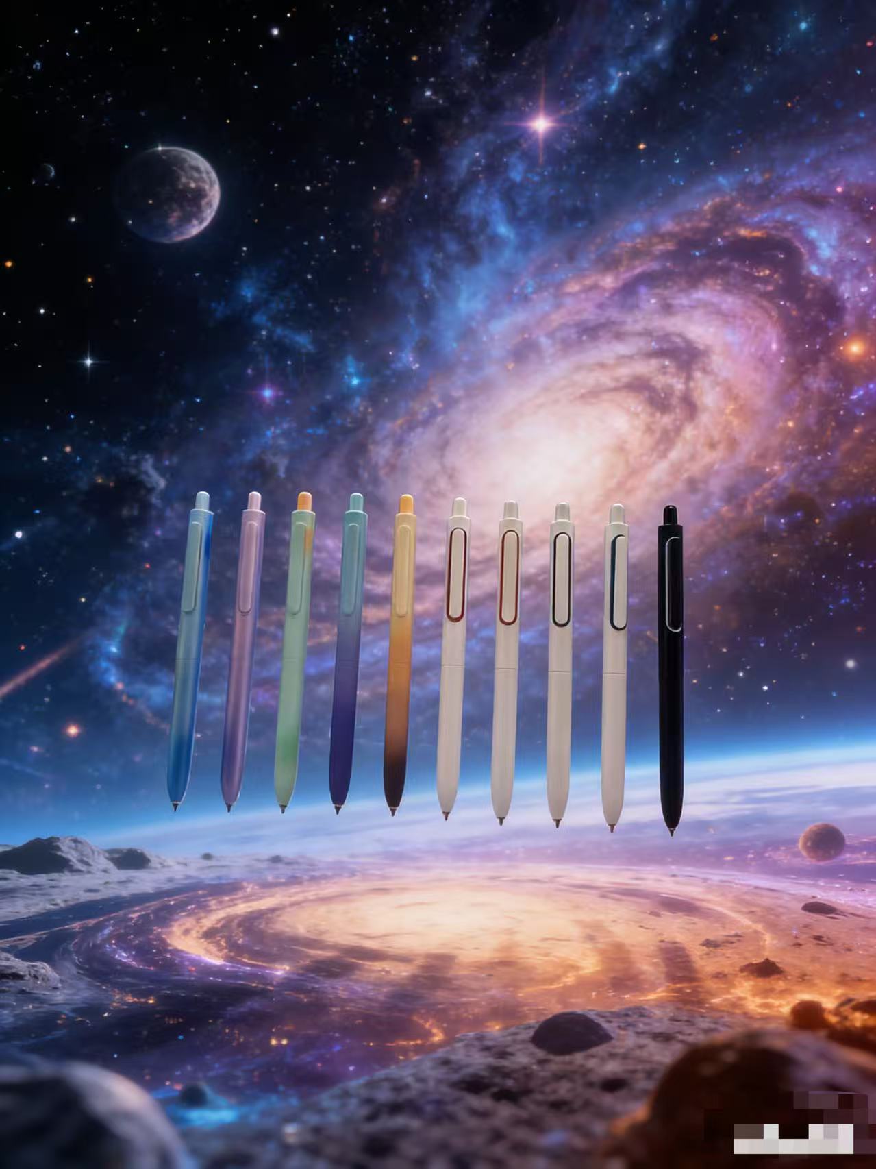 点石星云光年限定时空舱0155z1学生双珠速刷题按动速干签字中性笔图片
