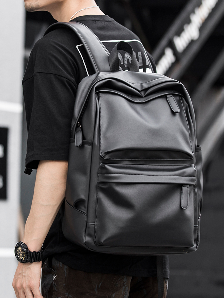 Clean Knоck双肩包男时尚潮流休闲旅行背包初中生大学生书包男包