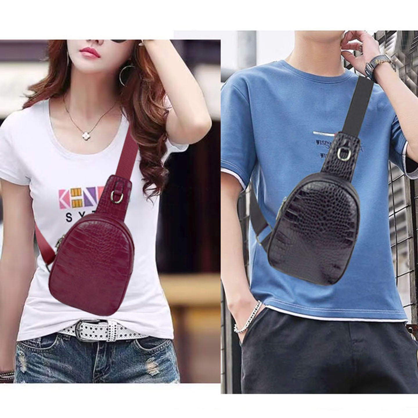 2026新款胸包男女斜挎包韩版潮流青年单肩包胸前包单肩斜挎包腰包,箱包皮具/热销女包/男包,胸包,淘宝优惠券,粉丝福利购,淘宝优惠卷