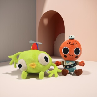 爬山游戏橘色小人毛绒公仔玩偶抱枕玩具儿童PEAK Plushie Scout