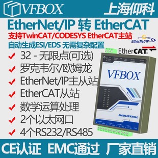 EthernetIP设备数据转换成EtherCAT 采集Profinet CCLink