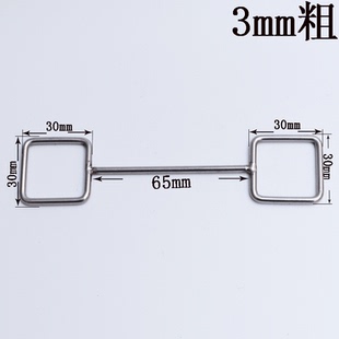 不锈钢304方框焊接双头方形圈定制框子非标异形状焊接件3mm粗