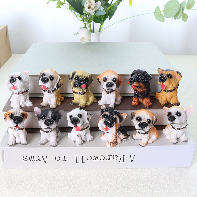 新款12名犬小狗摆件汽车装饰礼物