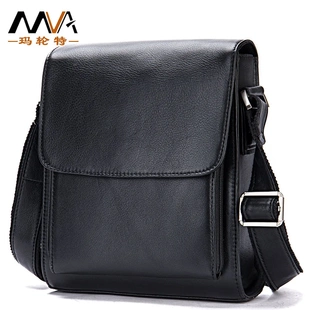 跨境疯马皮男士 头层牛皮斜挎包男复古男款 挎包bag man 单肩包