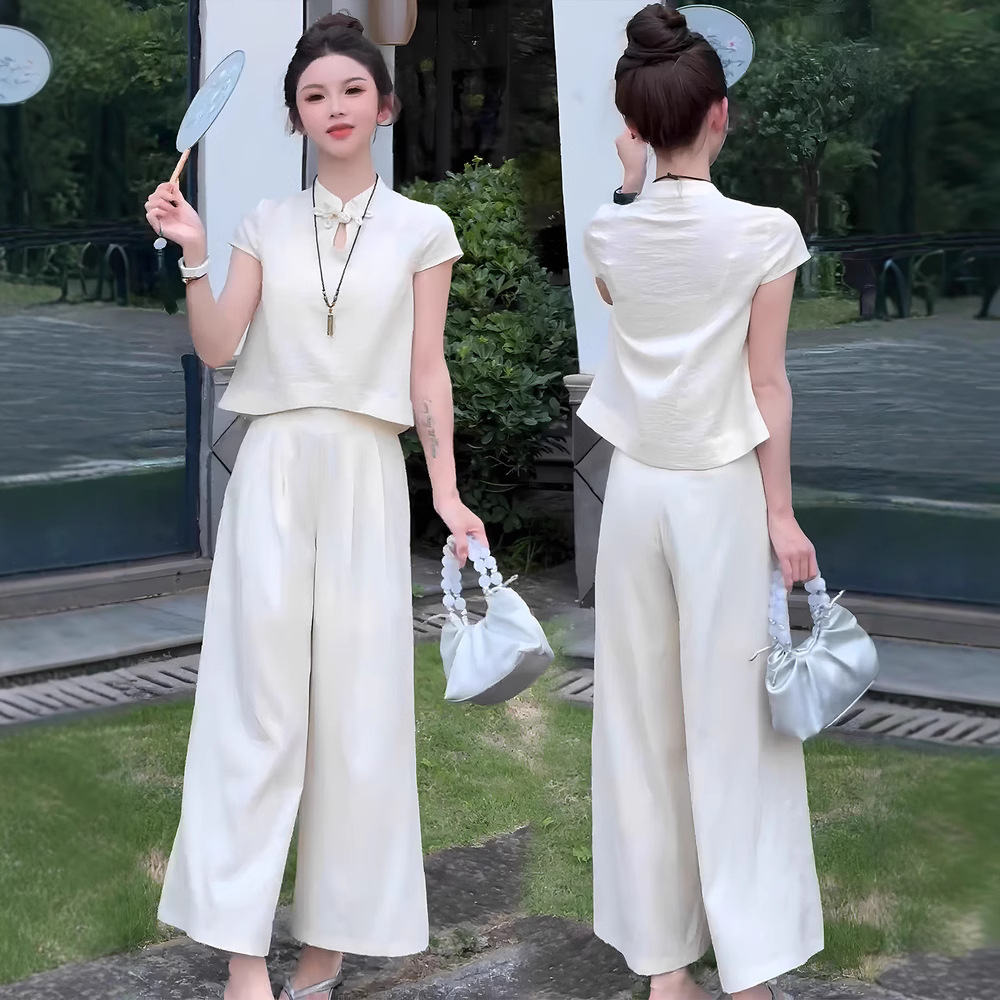 爆款新中式国风套装女2025夏装