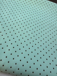 纯棉小格子薄荷绿衬衣裙子连衣裙床品居家服手工diy长3米宽1.45米