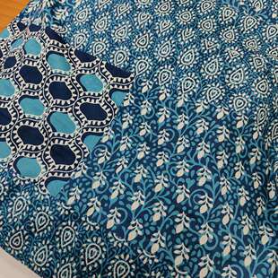 薄款细纱支府绸80支民族风花花3米 飘逸感满满