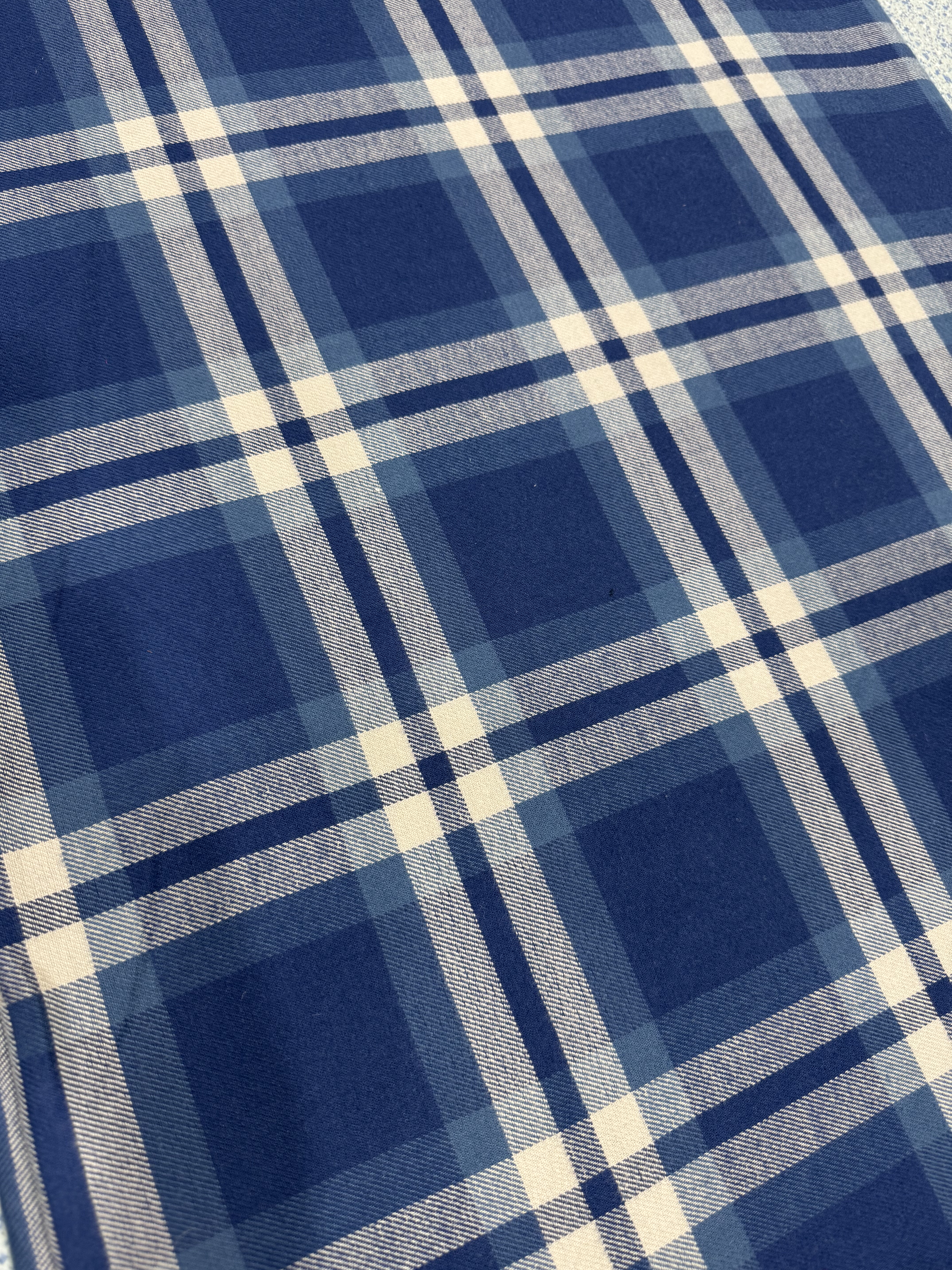 纯棉磨毛斜纹蓝色格子衬衣裙子连衣裙床品居家服diy长3米宽1.45米,居家布艺,海绵垫/布料/面料/手工diy,淘宝优惠券,粉丝福利购,淘宝优惠卷