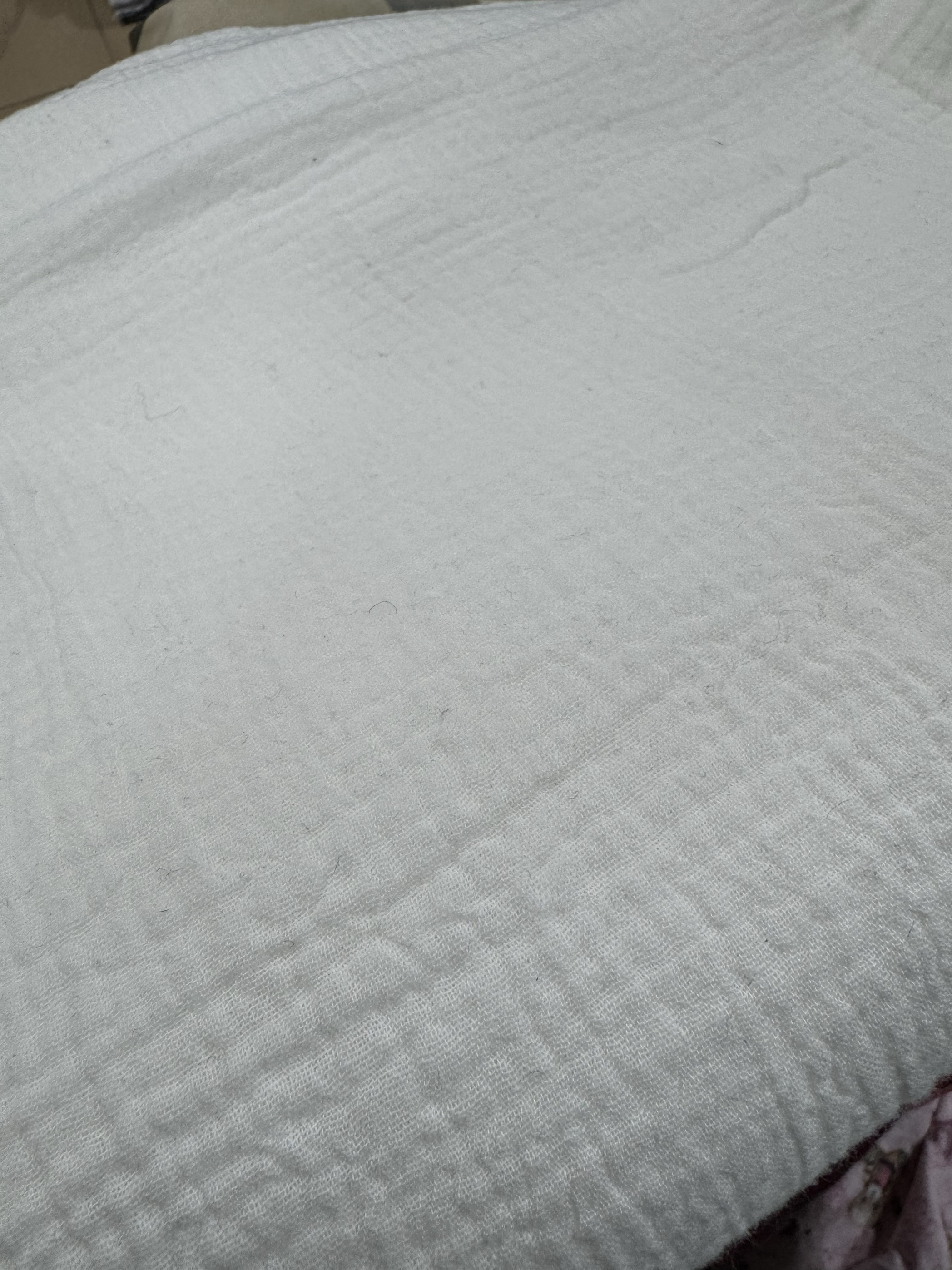 双层纱白色泡泡布料宝宝服汗巾床单尿布手工DIY 3米价
