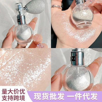 身体闪粉高光喷雾亮晶晶头发锁骨脖子碎钻喷雾网红气囊新娘妆提亮