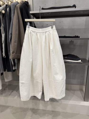 LOW FLAT韩系简约松紧腰灯芯绒休闲裤女时髦宽松显瘦百搭阔腿裤潮