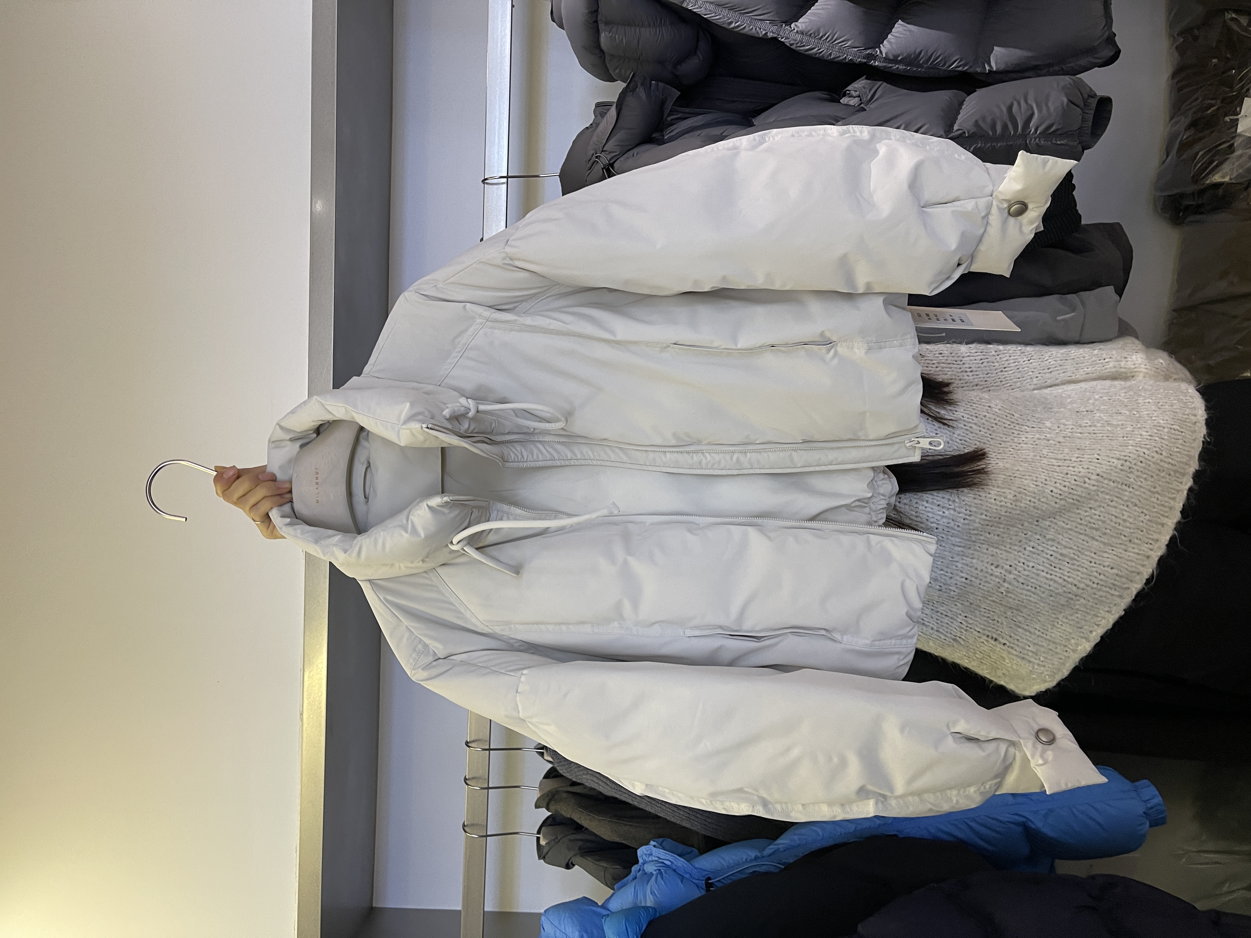 T.BECH韩系短款羽绒服女宽松高级感时尚洋气90白鸭绒泡芙外套冬装