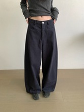 TABLE 遮肉神裤韩代时髦高级休闲裤拖地灯笼裤女2025新款弯刀裤子