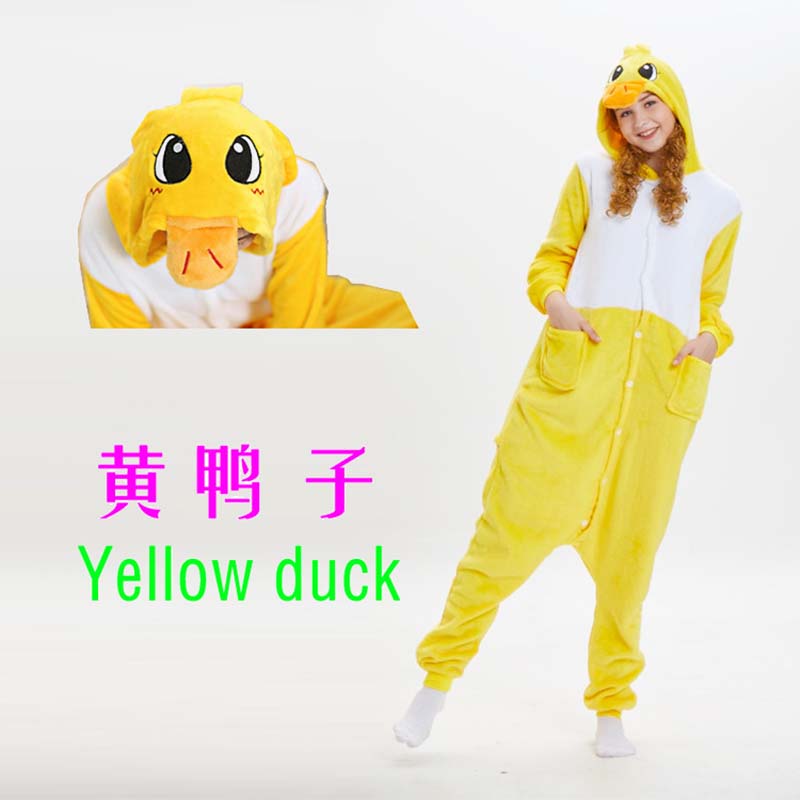 龙猫鸭子卡通动物演出服连体睡衣