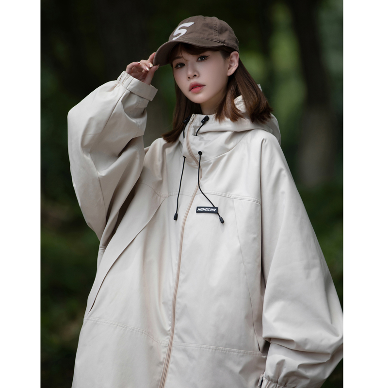 中性风！2024年春季新款港风大码冲锋衣外套宽松情侣装23051-P88，女装短外套，电商C213(原B265)