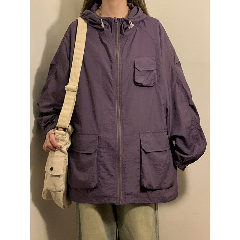 夏季户外防紫外线UPF50+防晒服中性风情侣款日系皮肤衣女7817-P50,女装防晒衣,电商C213(原B265)