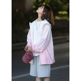 中性！夏季新品港风渐变防晒衣户外UPF50+轻薄透气皮肤衣7815-P60，女装防晒衣，电商C213(原B265)