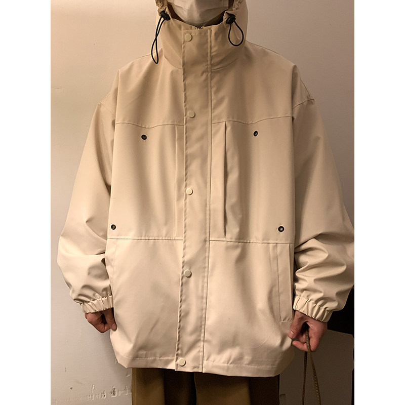 2023年春装新款港风大码工装外套日系宽松情侣夹克男23010-P78,男装夹克,电商C213(原B265)