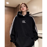 美式复古卫衣女秋季新款港风宽松韩版慵懒风潮牌连帽外套7803-P78，女装短外套，电商C213(原B265)