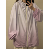 防晒指数50+！中性渐变冰丝防晒衣美式户外宽松外套女类7815-P60，女装防晒衣，电商C213(原B265)