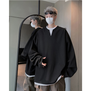 旗下春秋假两件T恤女宽松百搭显瘦学生长袖卫衣上衣潮